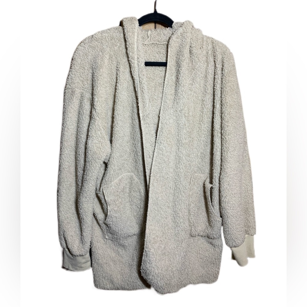 Soft Cozy Teddy Cream colored jacket/wrap